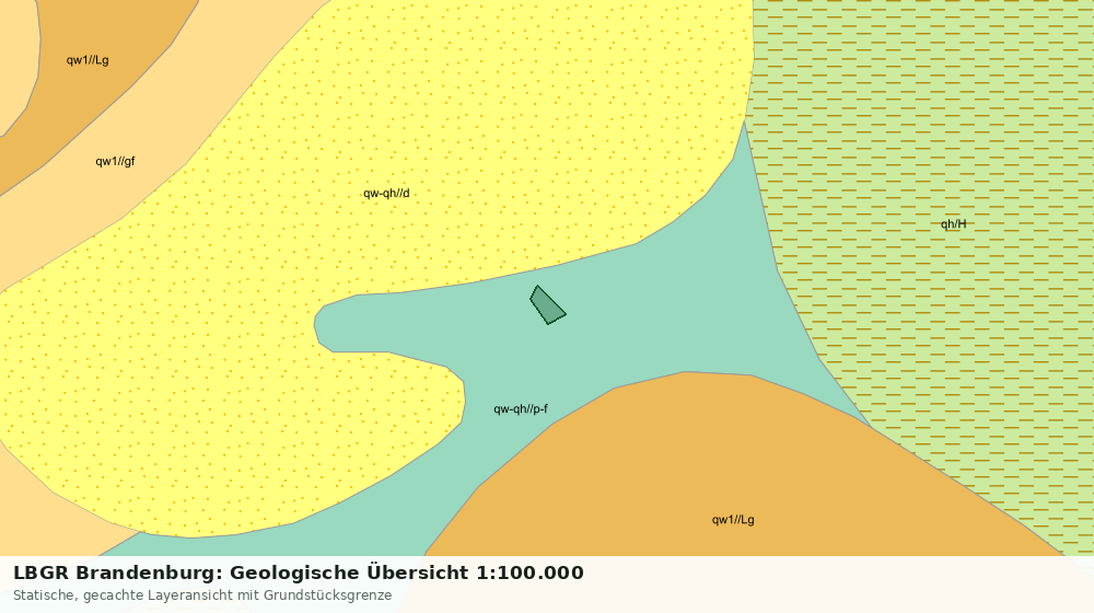 Statische Kartenansicht: LBGR Brandenburg: Geologische Übersicht 1:100.000