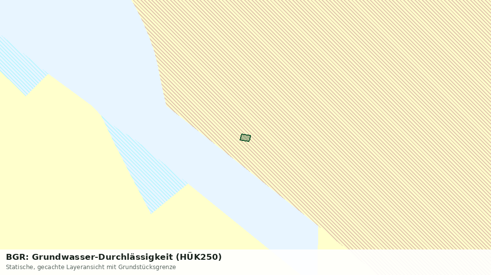 Statische Kartenansicht: BGR: Grundwasser-Durchlässigkeit (HÜK250)