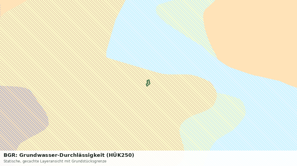 Statische Kartenansicht: BGR: Grundwasser-Durchlässigkeit (HÜK250)