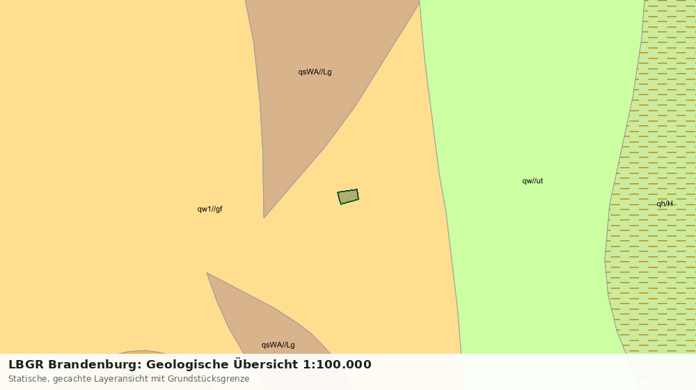 Statische Kartenansicht: LBGR Brandenburg: Geologische Übersicht 1:100.000