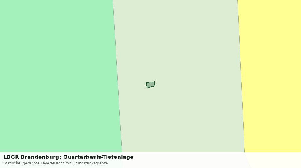 Statische Kartenansicht: LBGR Brandenburg: Quartärbasis-Tiefenlage