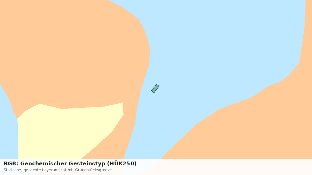 Statische Kartenansicht: BGR: Geochemischer Gesteinstyp (HÜK250)