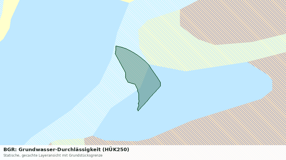 Statische Kartenansicht: BGR: Grundwasser-Durchlässigkeit (HÜK250)