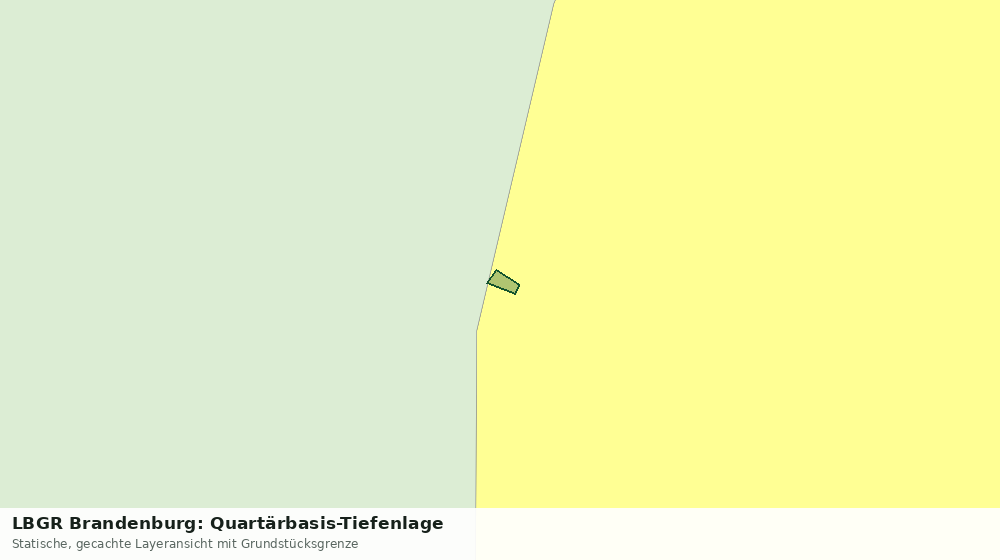 Statische Kartenansicht: LBGR Brandenburg: Quartärbasis-Tiefenlage