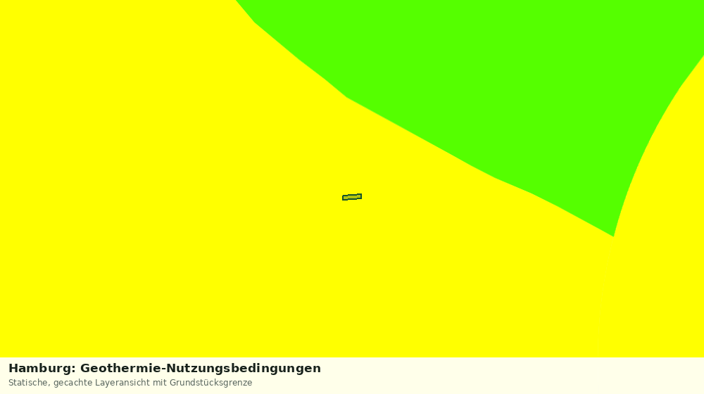 Statische Kartenansicht: Hamburg: Geothermie-Nutzungsbedingungen