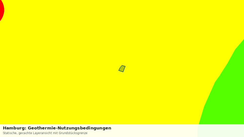 Statische Kartenansicht: Hamburg: Geothermie-Nutzungsbedingungen