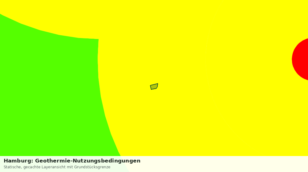Statische Kartenansicht: Hamburg: Geothermie-Nutzungsbedingungen