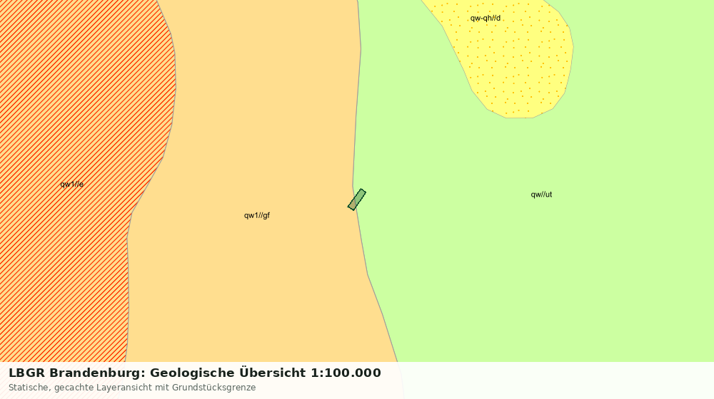 Statische Kartenansicht: LBGR Brandenburg: Geologische Übersicht 1:100.000