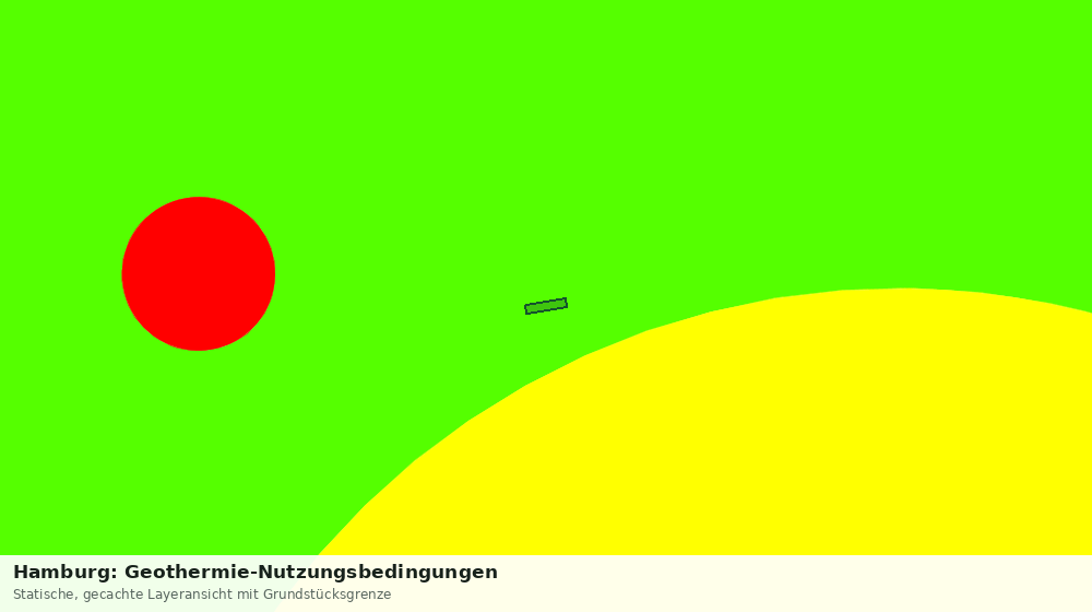 Statische Kartenansicht: Hamburg: Geothermie-Nutzungsbedingungen