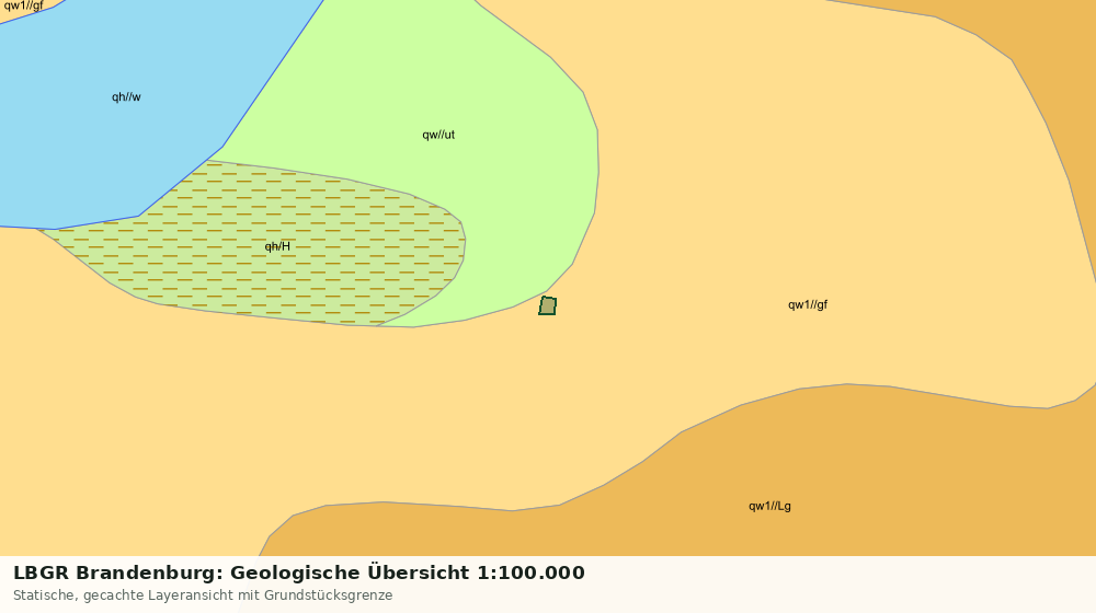 Statische Kartenansicht: LBGR Brandenburg: Geologische Übersicht 1:100.000