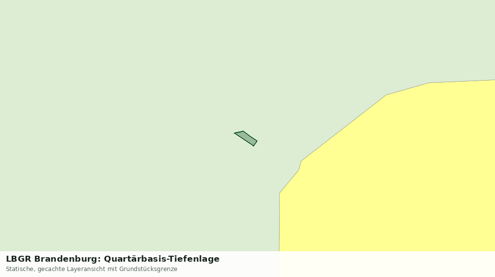 Statische Kartenansicht: LBGR Brandenburg: Quartärbasis-Tiefenlage