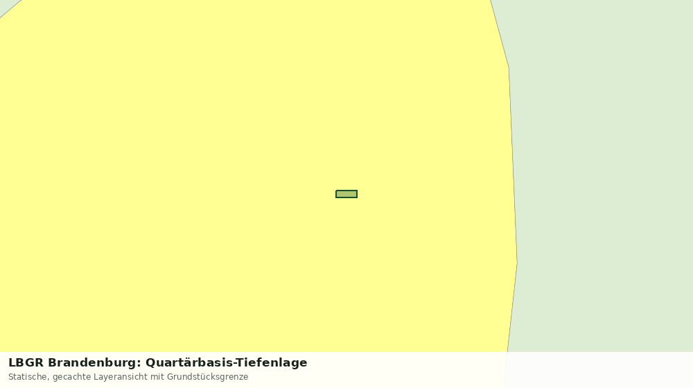 Statische Kartenansicht: LBGR Brandenburg: Quartärbasis-Tiefenlage