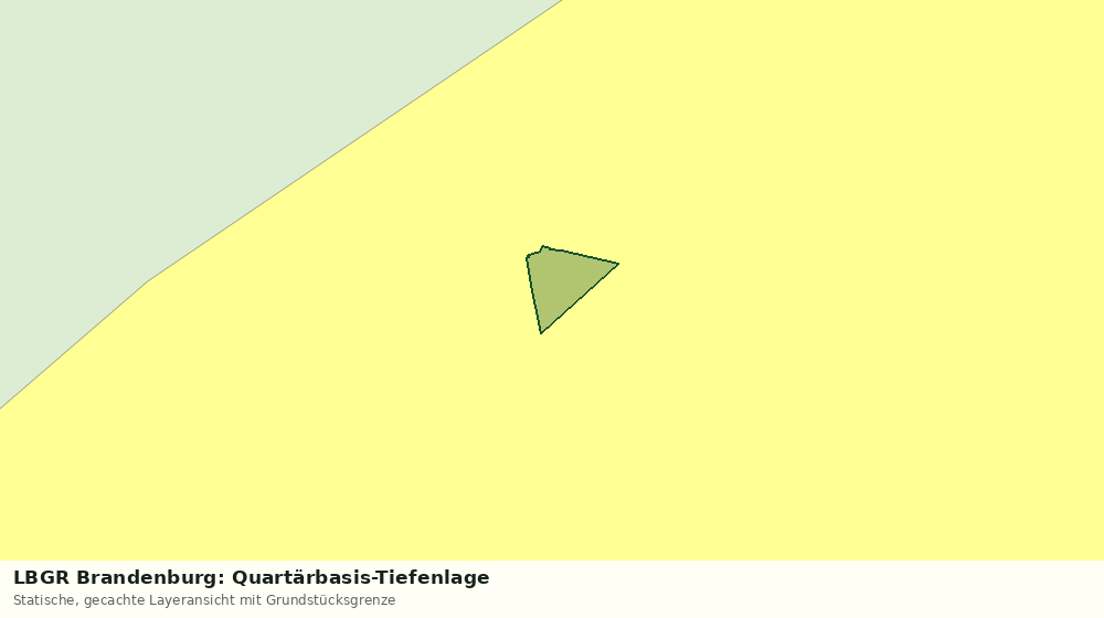 Statische Kartenansicht: LBGR Brandenburg: Quartärbasis-Tiefenlage