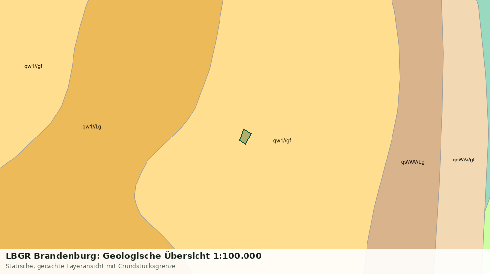 Statische Kartenansicht: LBGR Brandenburg: Geologische Übersicht 1:100.000