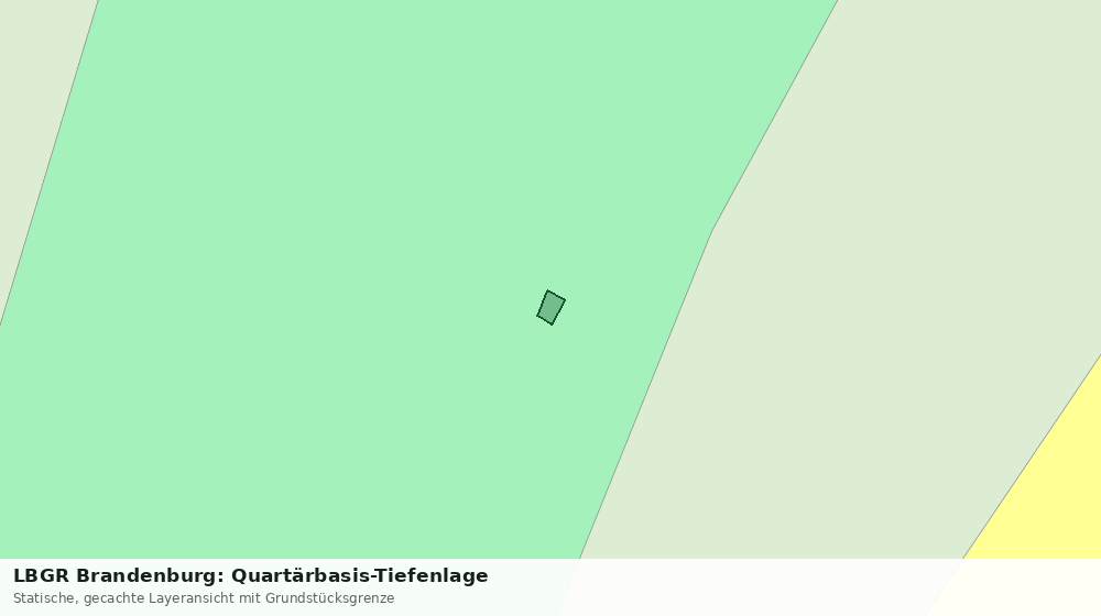 Statische Kartenansicht: LBGR Brandenburg: Quartärbasis-Tiefenlage