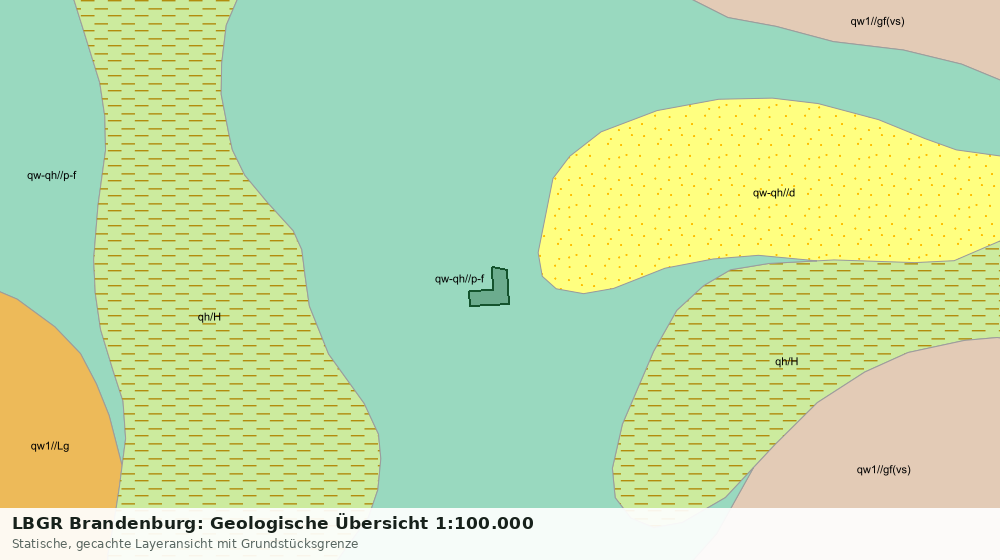 Statische Kartenansicht: LBGR Brandenburg: Geologische Übersicht 1:100.000