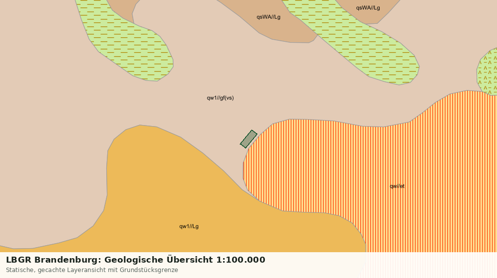 Statische Kartenansicht: LBGR Brandenburg: Geologische Übersicht 1:100.000