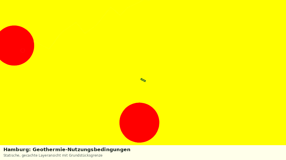Statische Kartenansicht: Hamburg: Geothermie-Nutzungsbedingungen