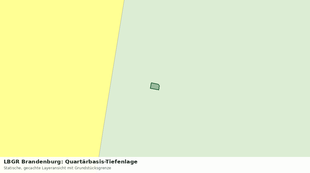Statische Kartenansicht: LBGR Brandenburg: Quartärbasis-Tiefenlage