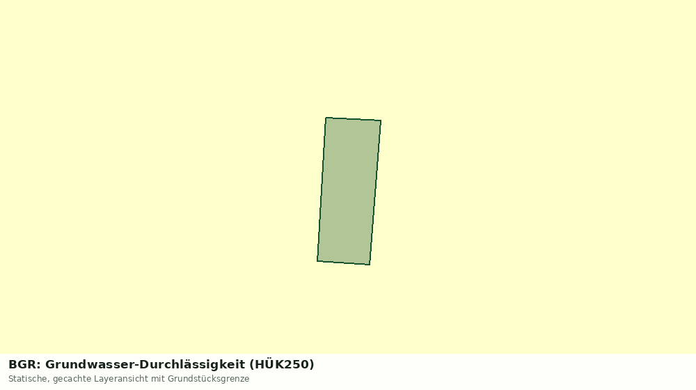Statische Kartenansicht: BGR: Grundwasser-Durchlässigkeit (HÜK250)