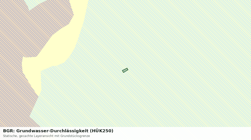 Statische Kartenansicht: BGR: Grundwasser-Durchlässigkeit (HÜK250)