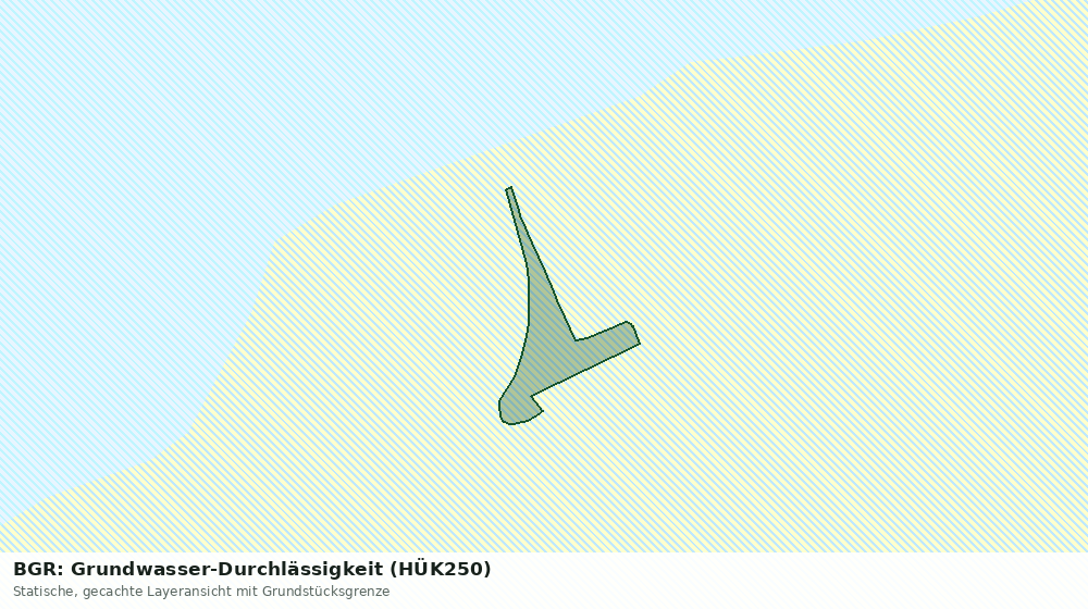 Statische Kartenansicht: BGR: Grundwasser-Durchlässigkeit (HÜK250)