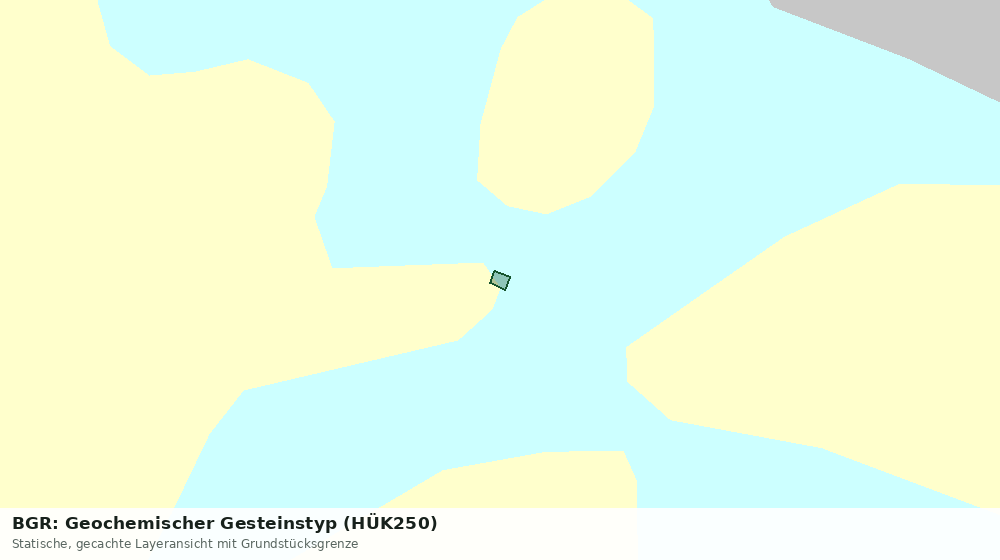 Statische Kartenansicht: BGR: Geochemischer Gesteinstyp (HÜK250)