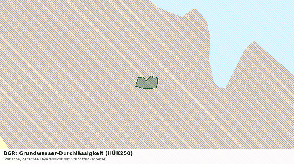 Statische Kartenansicht: BGR: Grundwasser-Durchlässigkeit (HÜK250)