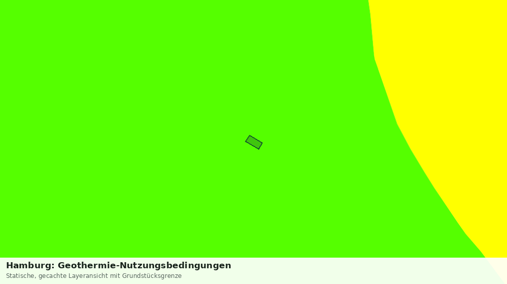 Statische Kartenansicht: Hamburg: Geothermie-Nutzungsbedingungen