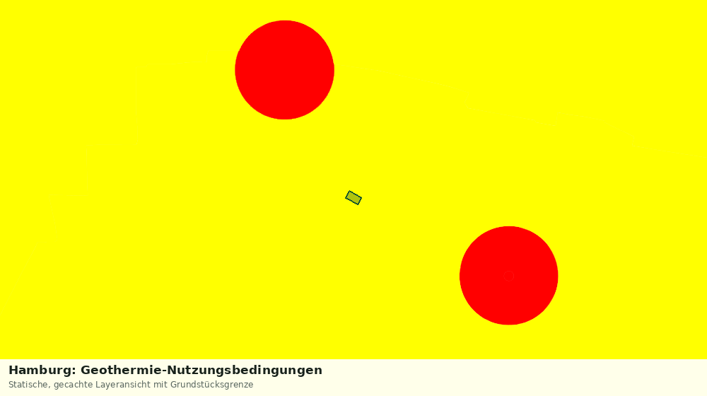 Statische Kartenansicht: Hamburg: Geothermie-Nutzungsbedingungen