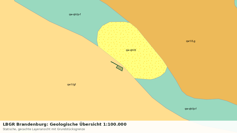 Statische Kartenansicht: LBGR Brandenburg: Geologische Übersicht 1:100.000