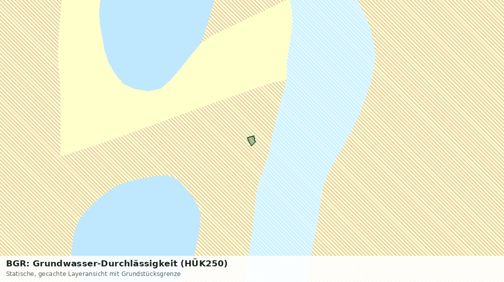 Statische Kartenansicht: BGR: Grundwasser-Durchlässigkeit (HÜK250)