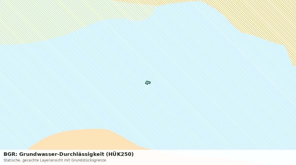 Statische Kartenansicht: BGR: Grundwasser-Durchlässigkeit (HÜK250)