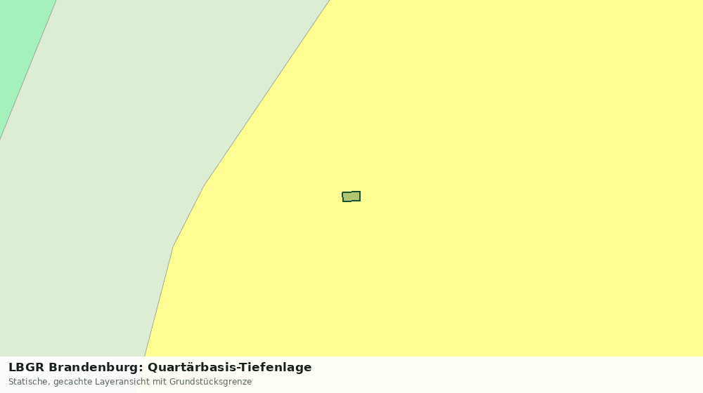 Statische Kartenansicht: LBGR Brandenburg: Quartärbasis-Tiefenlage