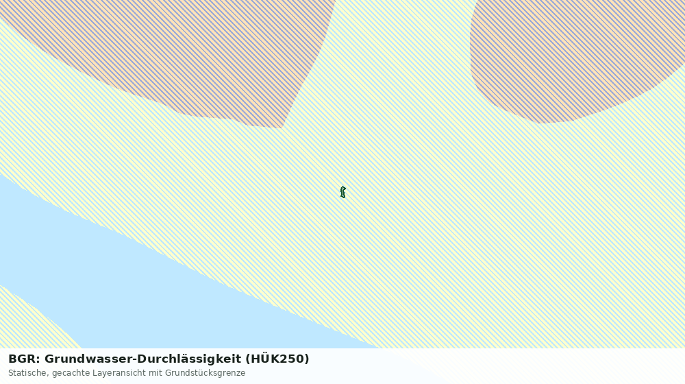 Statische Kartenansicht: BGR: Grundwasser-Durchlässigkeit (HÜK250)