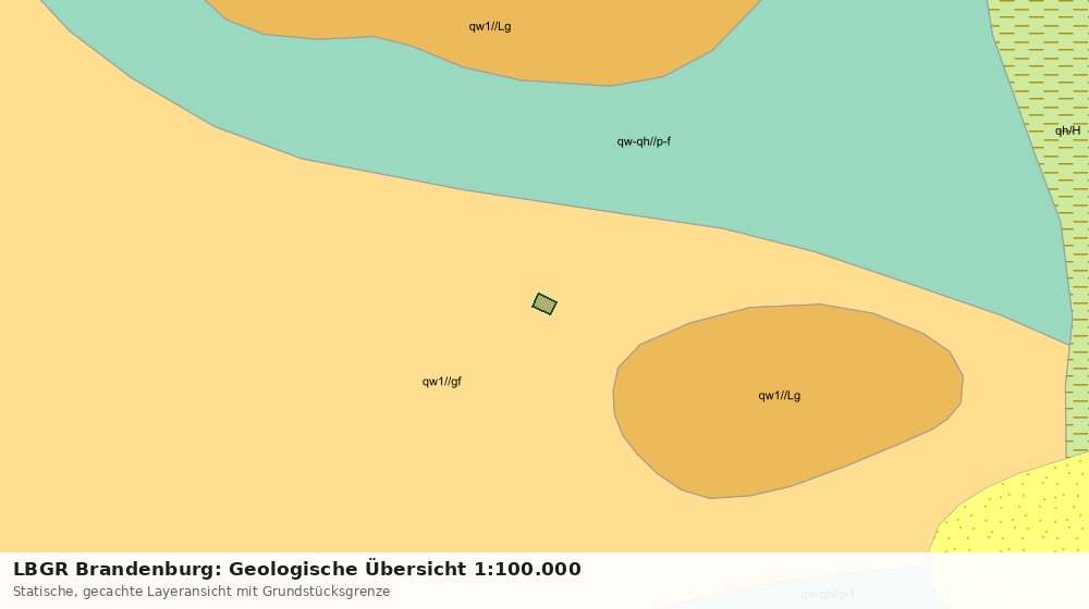 Statische Kartenansicht: LBGR Brandenburg: Geologische Übersicht 1:100.000