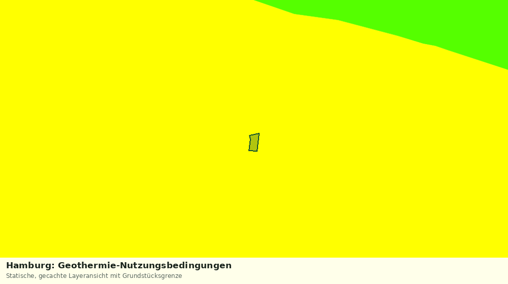 Statische Kartenansicht: Hamburg: Geothermie-Nutzungsbedingungen