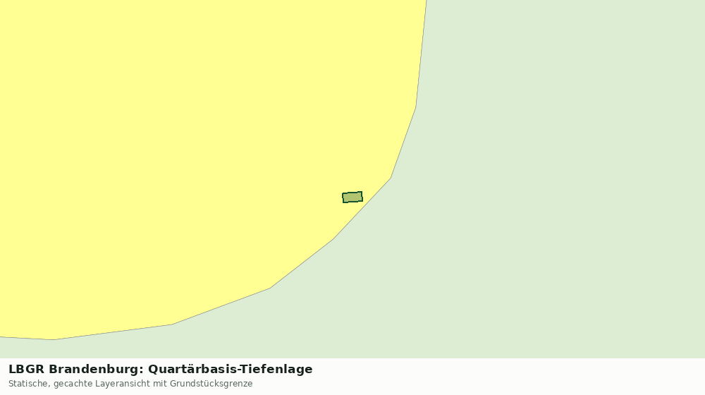 Statische Kartenansicht: LBGR Brandenburg: Quartärbasis-Tiefenlage