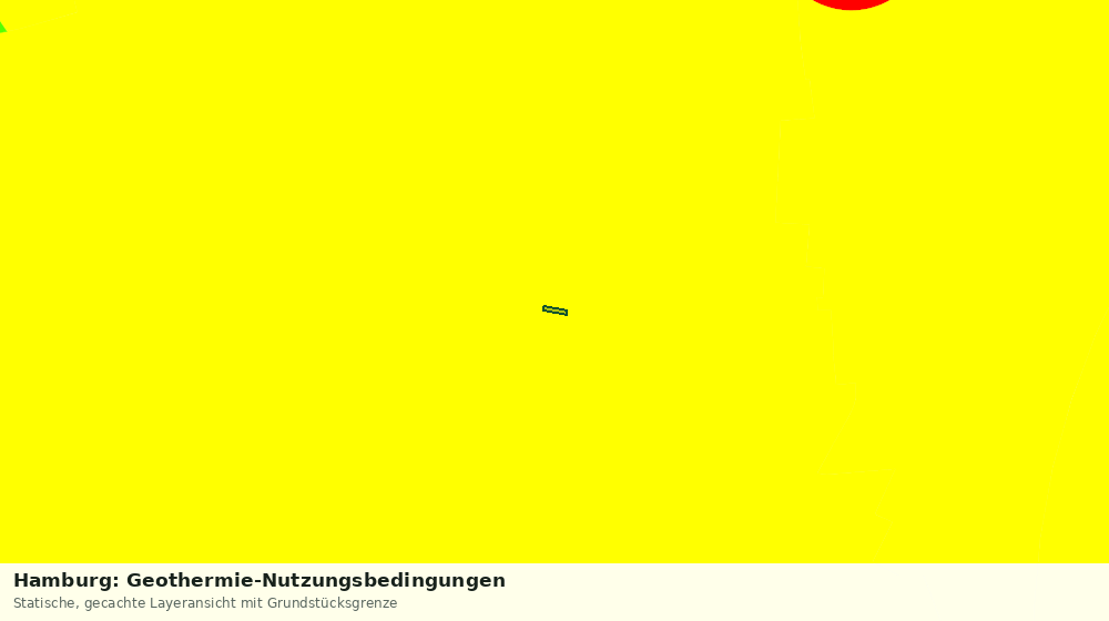 Statische Kartenansicht: Hamburg: Geothermie-Nutzungsbedingungen