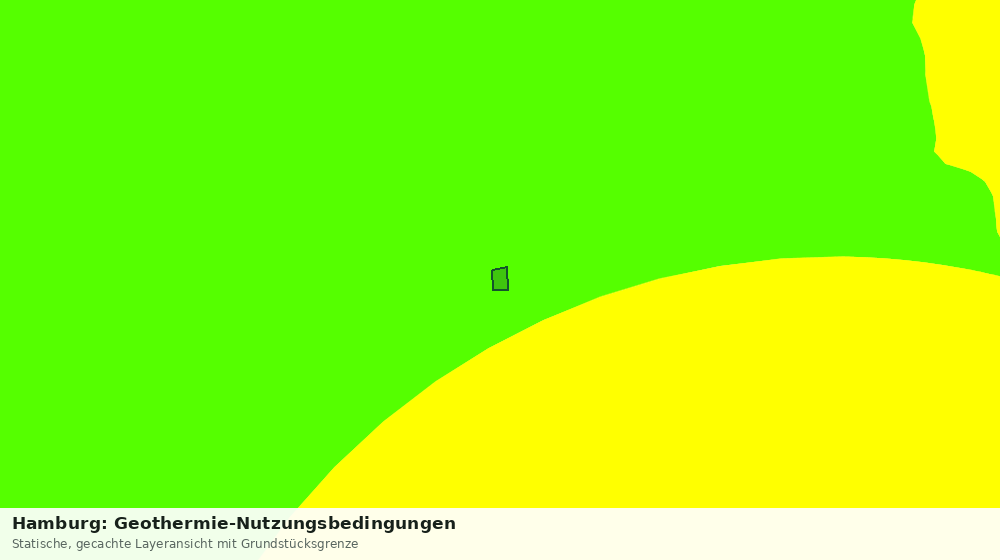 Statische Kartenansicht: Hamburg: Geothermie-Nutzungsbedingungen