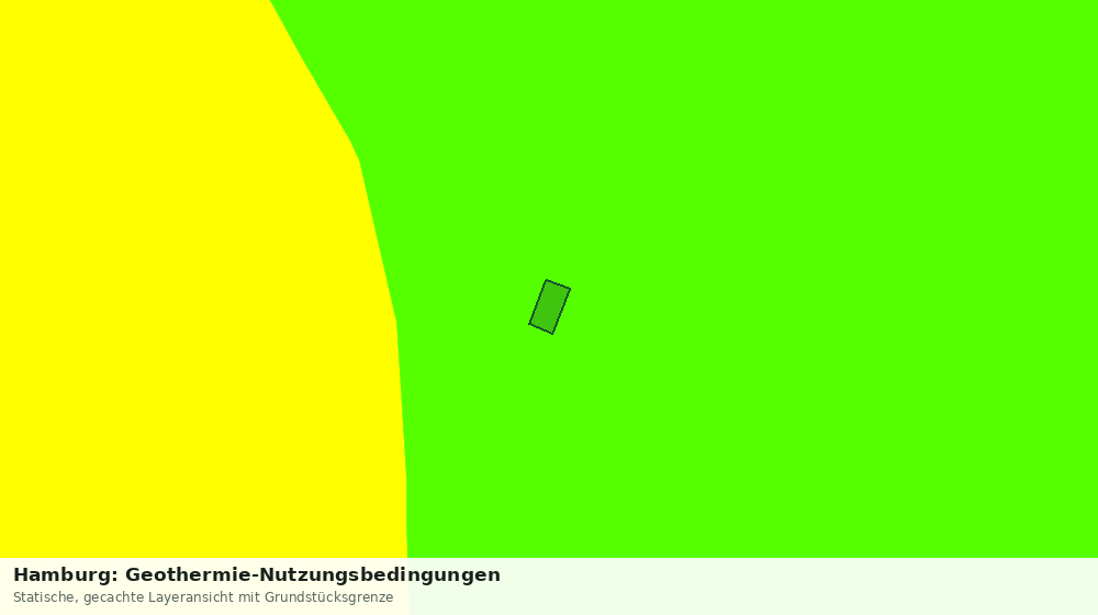 Statische Kartenansicht: Hamburg: Geothermie-Nutzungsbedingungen