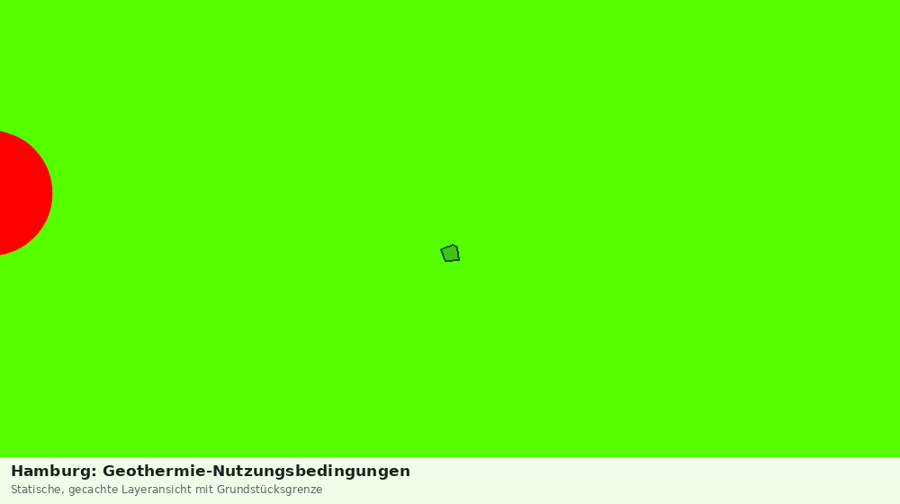 Statische Kartenansicht: Hamburg: Geothermie-Nutzungsbedingungen
