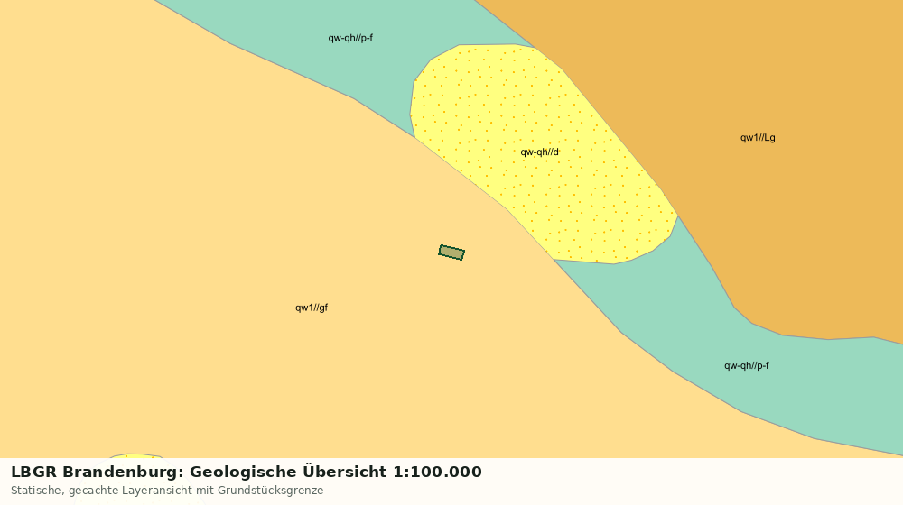 Statische Kartenansicht: LBGR Brandenburg: Geologische Übersicht 1:100.000