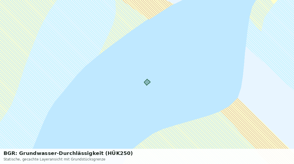 Statische Kartenansicht: BGR: Grundwasser-Durchlässigkeit (HÜK250)