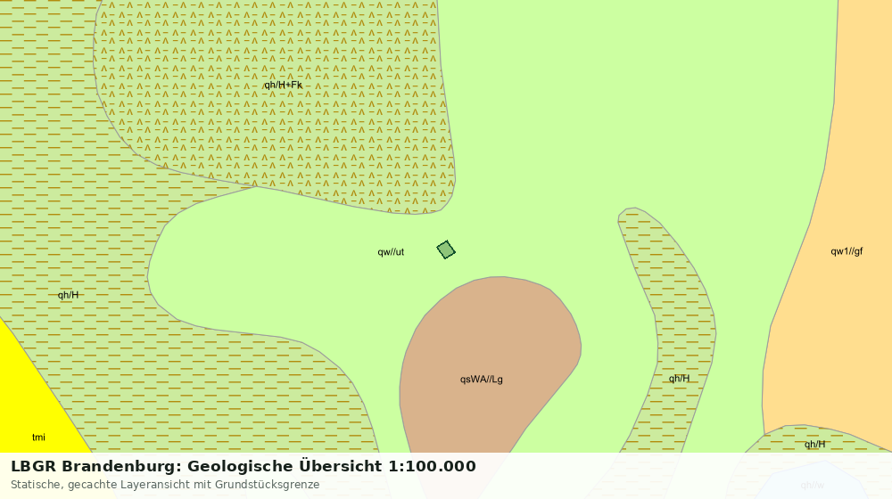 Statische Kartenansicht: LBGR Brandenburg: Geologische Übersicht 1:100.000