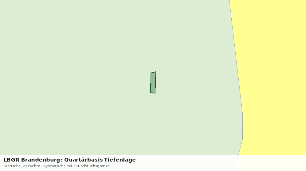Statische Kartenansicht: LBGR Brandenburg: Quartärbasis-Tiefenlage