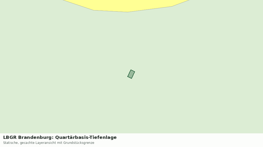 Statische Kartenansicht: LBGR Brandenburg: Quartärbasis-Tiefenlage