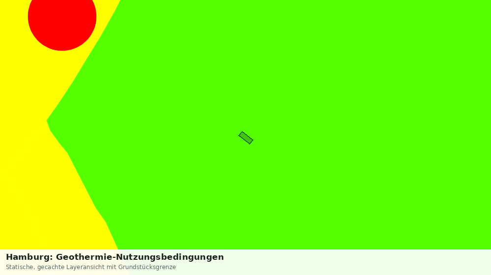 Statische Kartenansicht: Hamburg: Geothermie-Nutzungsbedingungen