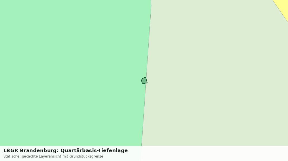 Statische Kartenansicht: LBGR Brandenburg: Quartärbasis-Tiefenlage