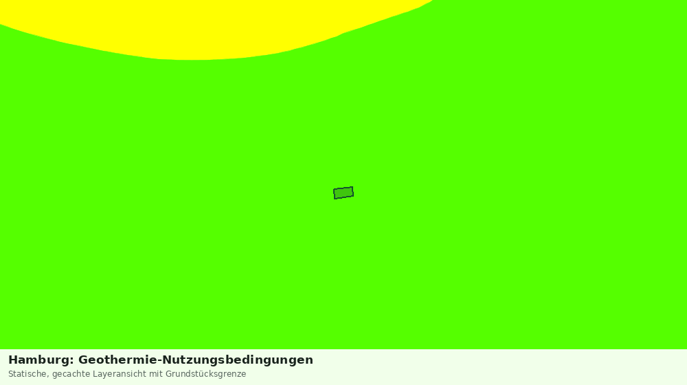 Statische Kartenansicht: Hamburg: Geothermie-Nutzungsbedingungen